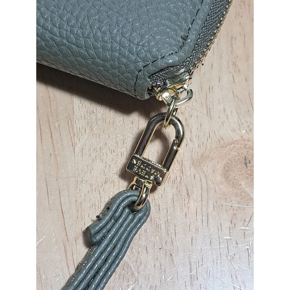 Steve Madden Green Zip Around Wristlet Wallet